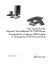 Polycom VSX 7000 Operation & User’s Manual (26 pages)