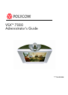 Polycom VSX 7000 Administrator